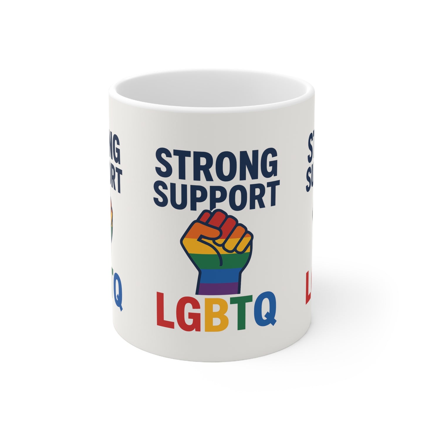 Pride LGBTQ + Ceramic Coffee Mug - Customize Your Favorite Drinkware, Unique Gift for Coffee Lovers, Home Office Essentials, Tea Cups